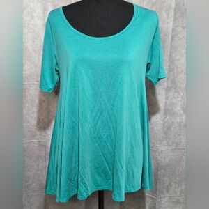 LuLaRoe T-Shirt  Womens Small Ladies Perfect Tunic Round Neck Teal